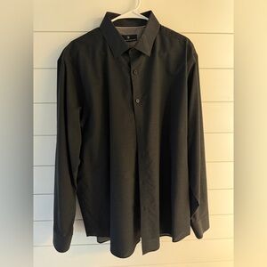 Hart Schaffner Marx Charcoal Dress Shirt Size XL